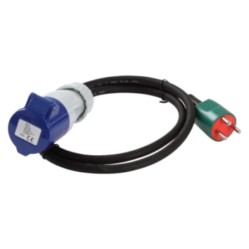 Adaptor CEE hun til DK han 120cm