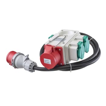 Fordelerstik 1xCEE + 3xDK 400V 16A