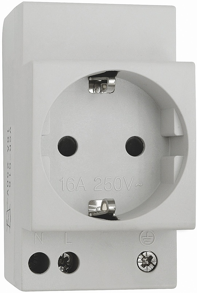 UDTAG T/DIN-SKINNE 2P+J