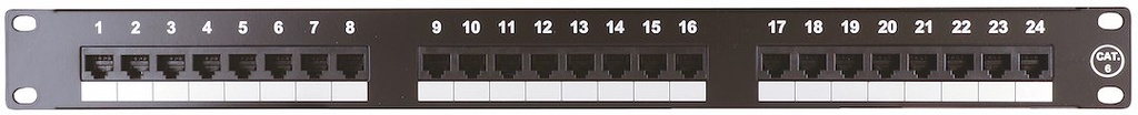 PATCHPANEL 19" CAT.6 24-P UTP