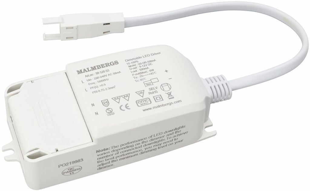 LED DRIVER 500MA 10V DIM.
