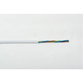 Ledning H03VV-F 3g0,75 hvid, R100