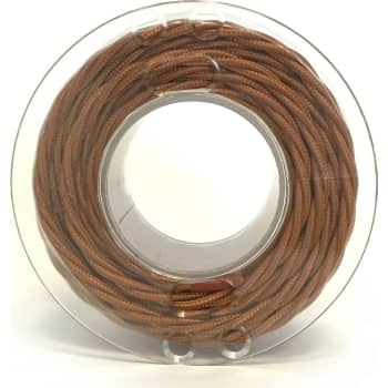 Stofledning, snoet, 2x0,75 mm², kobber, S100