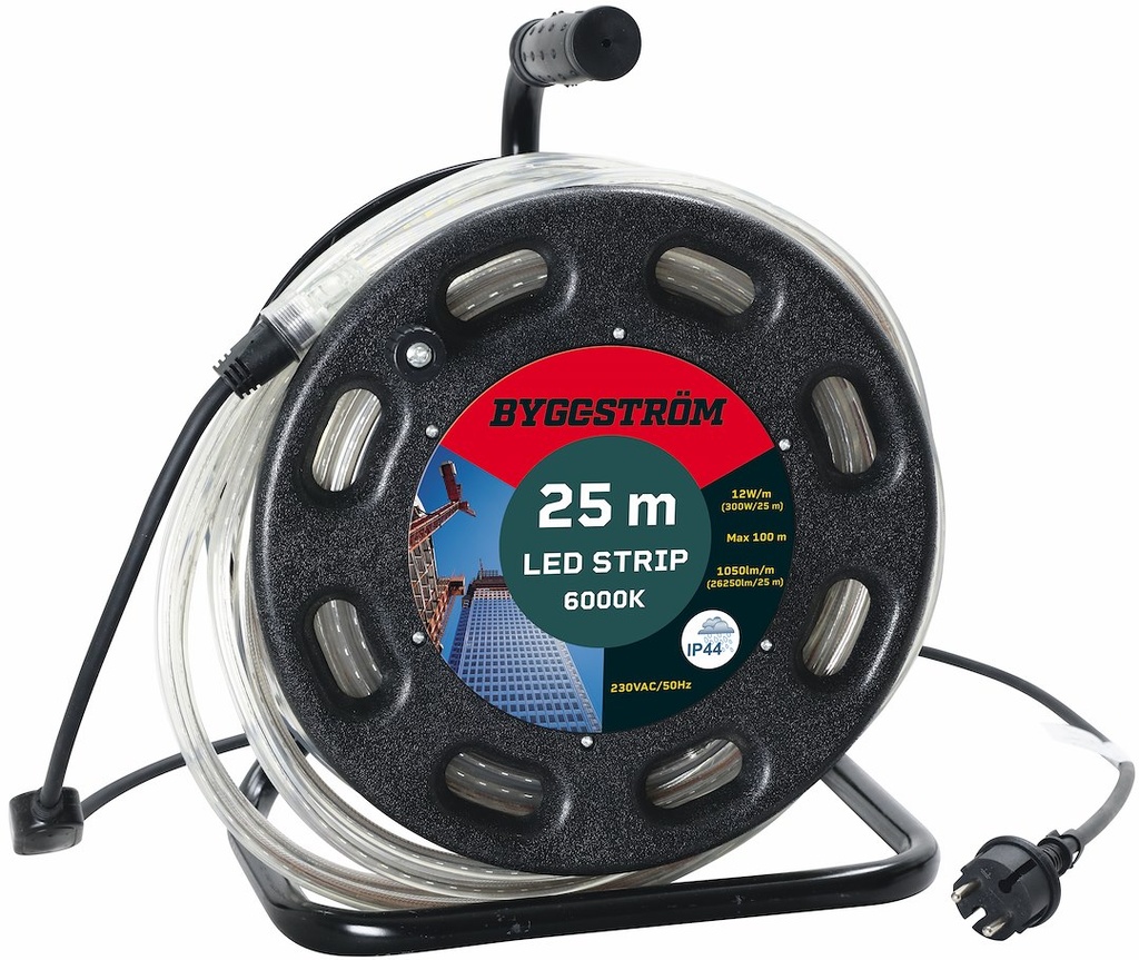 LEDSTRIP TROMLE 25M IP44 6K