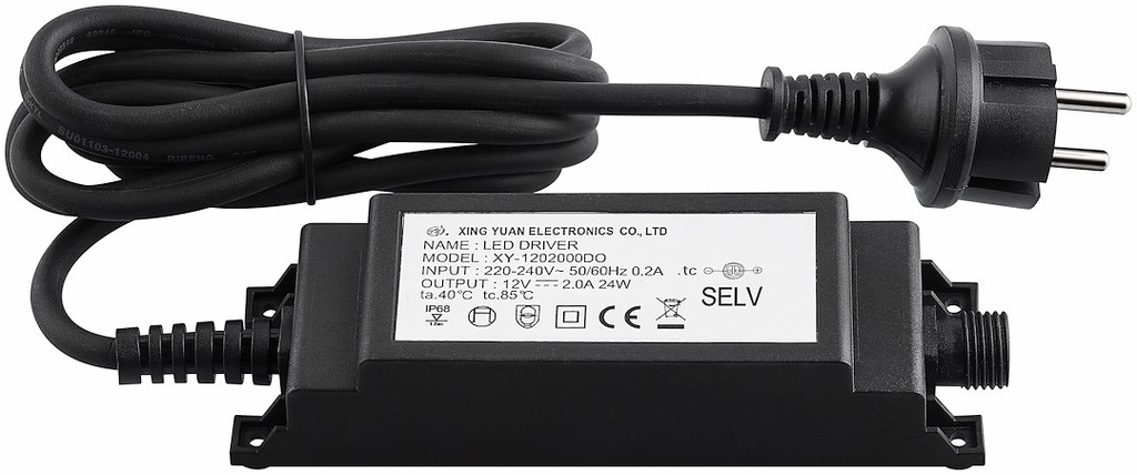 DRIVER 12VDC 24W 1.8M