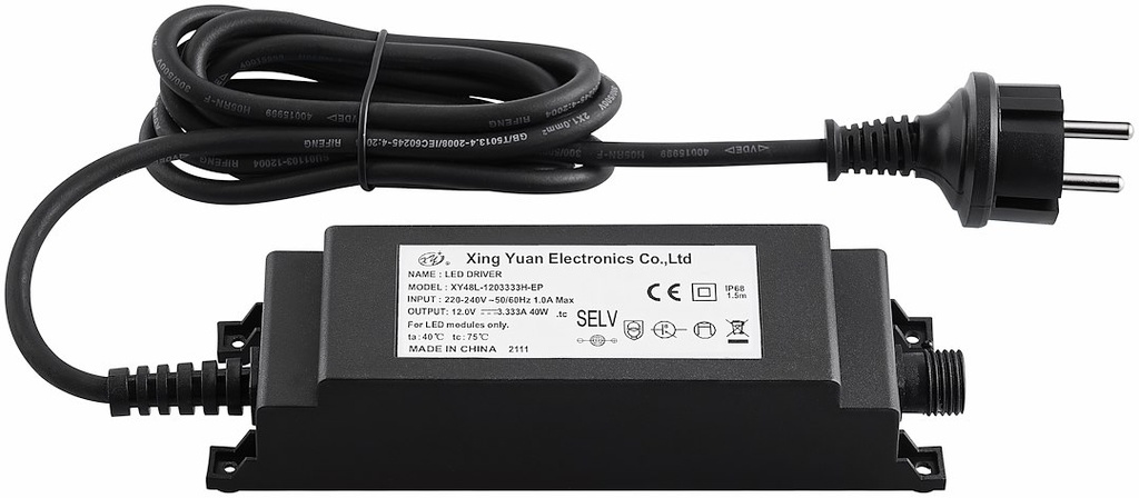 DRIVER 12VDC 40W 1.8M