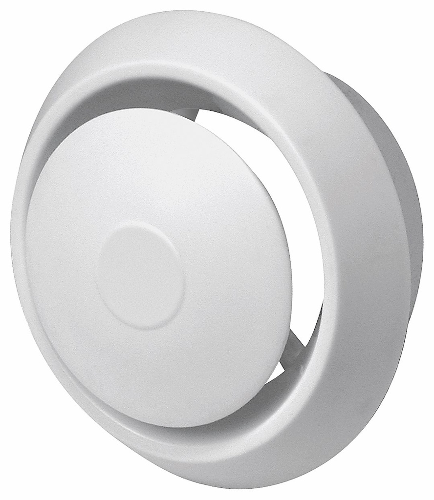 UDLUFTNINGSVENTIL 100MM HVID