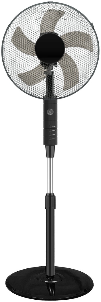 GULVVENTILATOR 16" SORT 45W