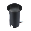1W LED nedgravningsspot lys (12V) 6500K sort, IP67 - velegnet til udendørs belysning og haver.
