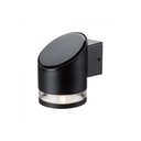 V-Tac 1W Solcelle Væglampe LED - Sort, Rund, IP54, 70lm, 3 års Producentgaranti