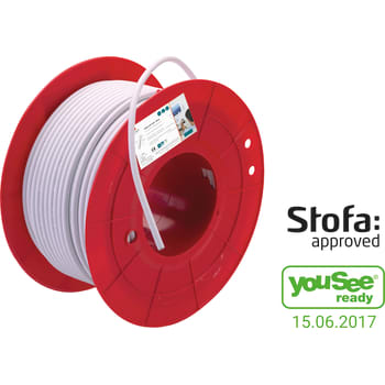 TRIAX KOKA550 HD LSZH HVID 6,9MM, 250 M RULLE Coaxkabel