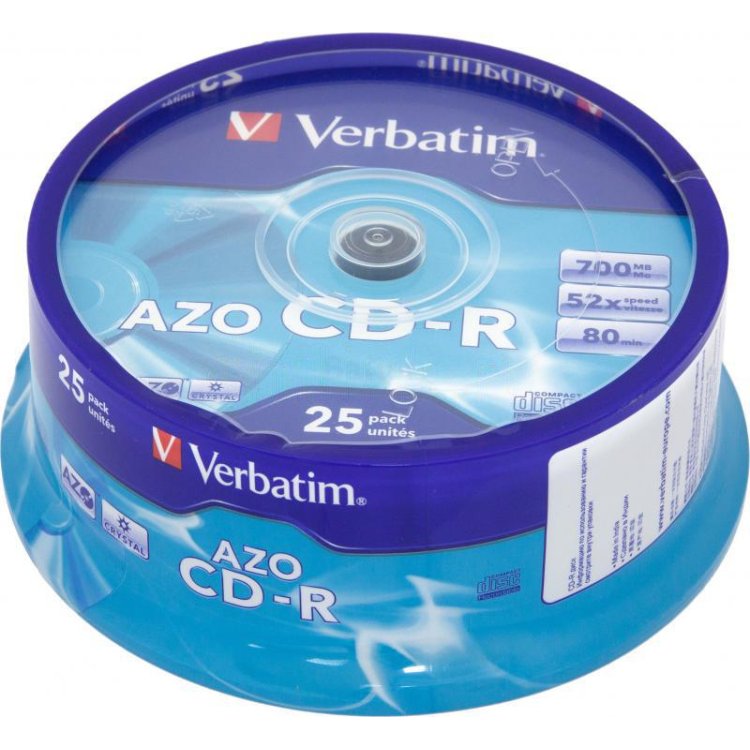 CD-R medie - 700MB, 52x (25 stk. spindel)