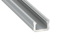 Alu. LED profil - Type X, Anodiseret sølv (2,02m)