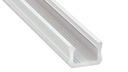 Alu. LED profil - Type X, Lakeret hvid (2,02m)