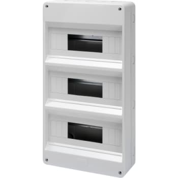 Gruppetavle 3x12 modul, grå uden Låge, IP40