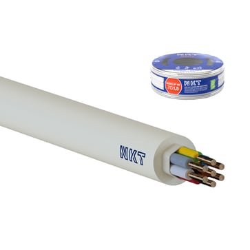 Installationskabel NOIKLX 90° Dca 7G1,5 Lysegrå Rg100