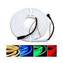 RGB+WW Neon Flex Strip - 20m, Kan Deles Hver 10cm, 72 LED pr. Meter, IP65, 24V, 16W/m