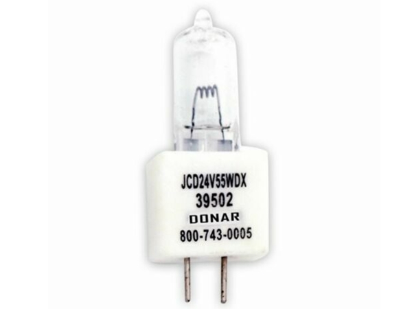 JCD stifthalogenpære - 24V 55W DX, GZ6.35 sokkel