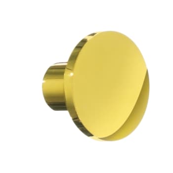 Knop, poleret messingfinish, diam 28 mm