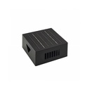 Solcelle sensor væglampe - Sort, roterbar, firkantet, skumringssensor, IP54, 3W, energibesparende