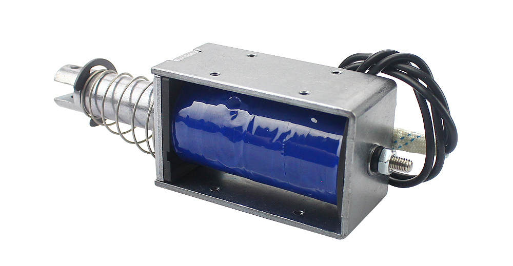 Lineær push-pull elektromagnet - 12Vdc 2,8A 74N-1,5kg, 25mm