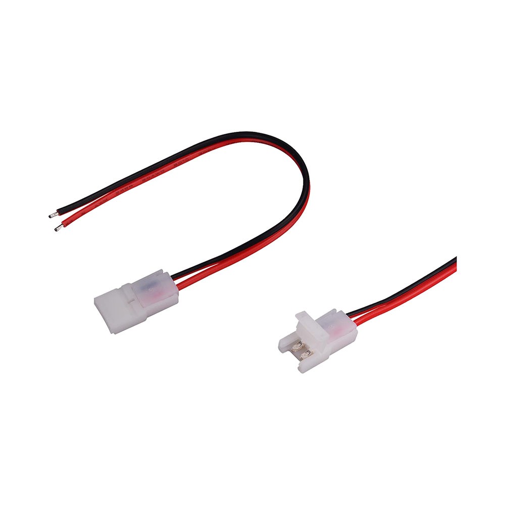 Forbinder til LED Strip 8mm - Enkelthoved.