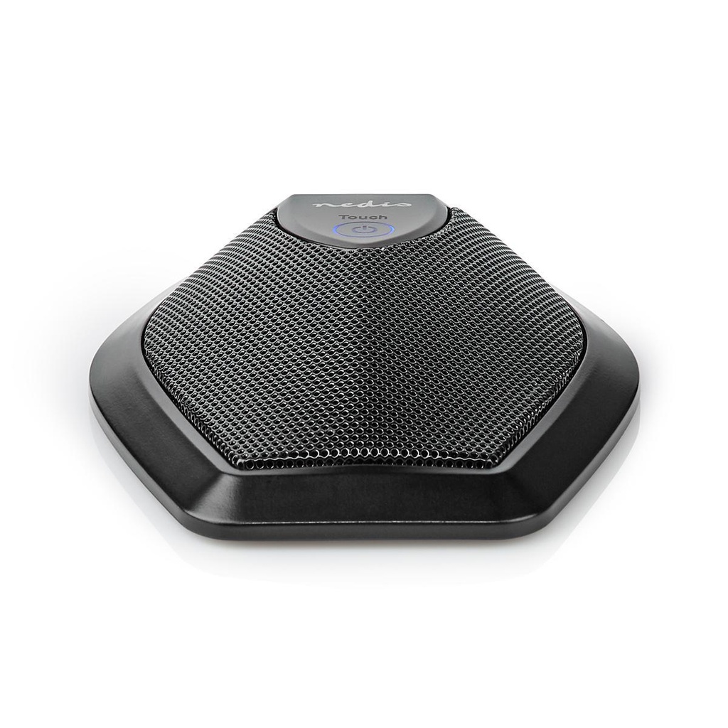 Kablet mikrofon til Konference - USB, mute-knap, Sort