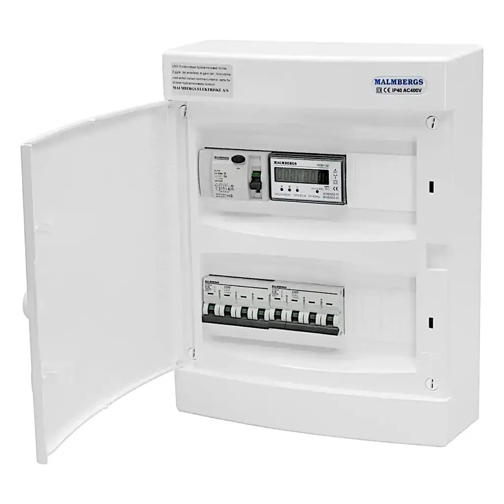 FÆRDIGMONTERET VARMEPUMPETAVLE, 2 RÆKKER UG12