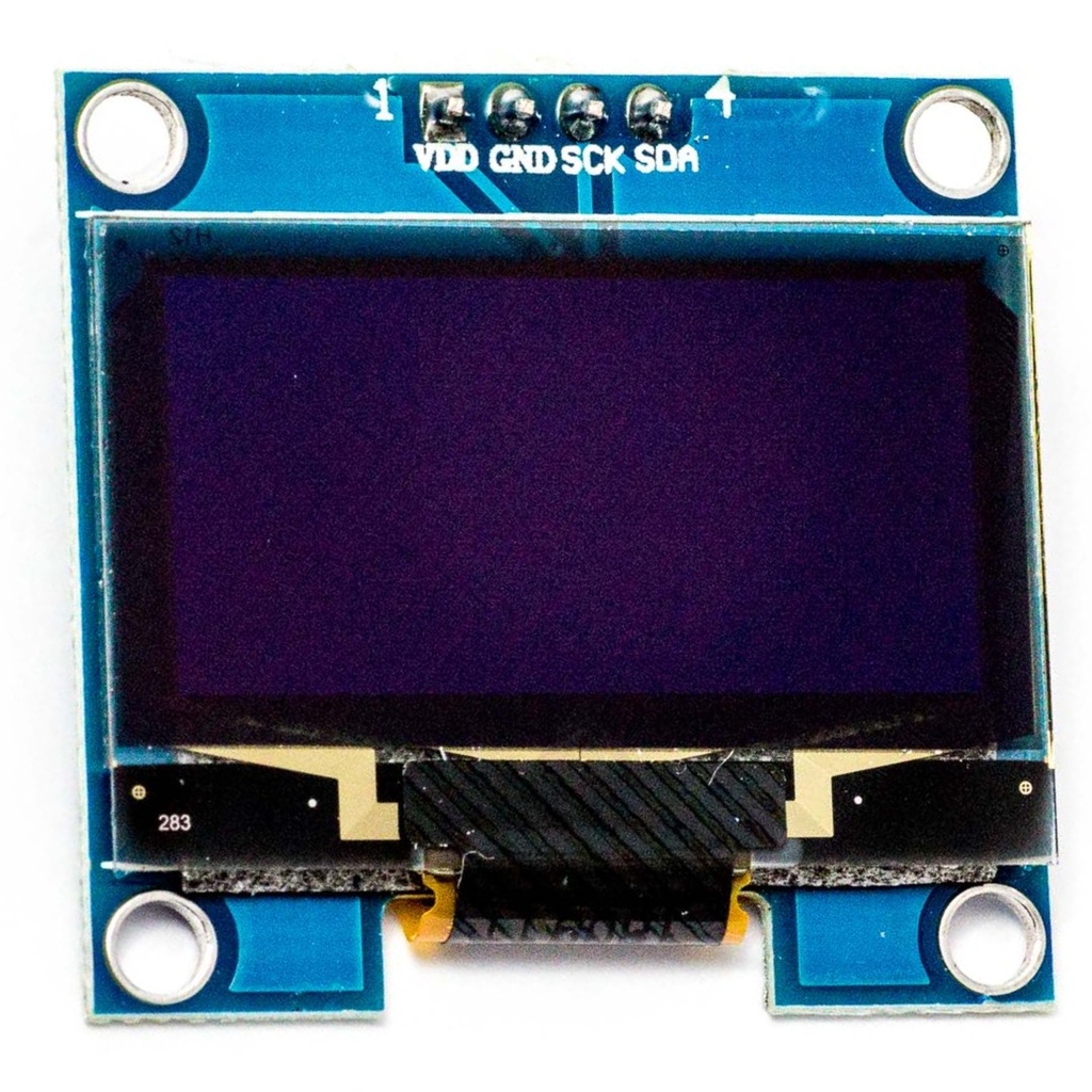 Grafisk OLED display - 0,96" SSD1306, Hvid (4 ben)