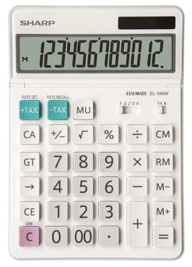 SHARP Bordregner EL-340W 12 cifre