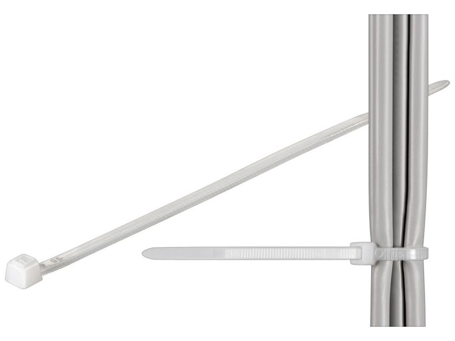 Kabelstrips - 4,8x200mm, Neutral (100 stk.)