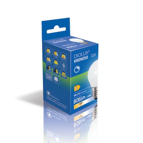 DIOLUX KRONE60 6W 927 E27 806lm dæmpbar