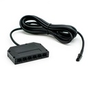 Sauna downlight med 6 udgange og 2 meter ledning, til 24V input