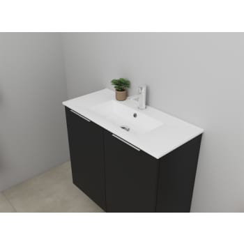 Sanibell Online usamlet møbelsæt 81x36cm matsort med 2 låger