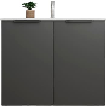 Sanibell Online usamlet møbelsæt 81x36cm mat antracit 2 låger