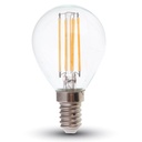 P45 LED Pære 6W E14 - Klart Glas, 2700K, 130lm/W, 800lm, RA80