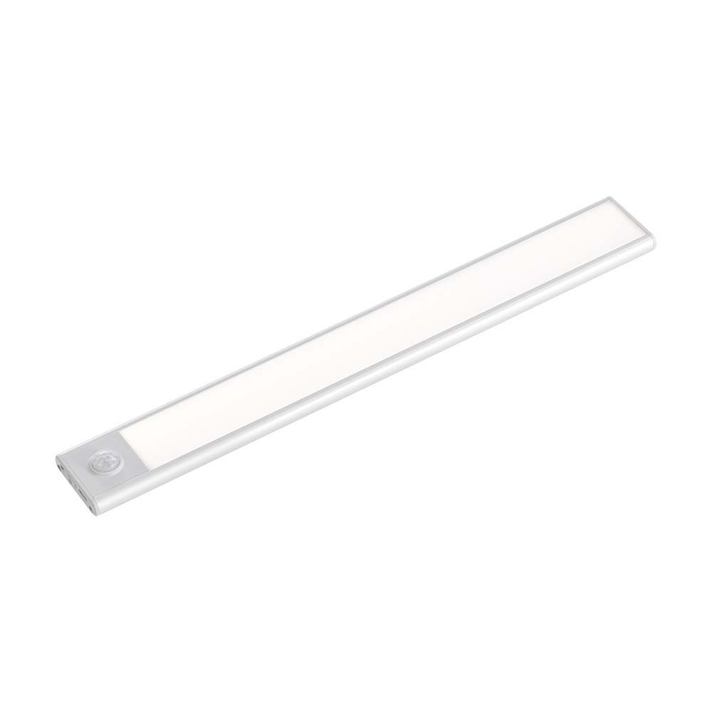 LED Skabslys med PIR Sensor, 2.5W, 3000K, Sølv, Husdesign, IP20 - Ideelt til skabe og skuffer
