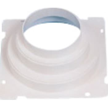 Universalflange væg hvid - 80/125/160 mm