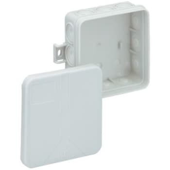 Forgreningsdåse grå i 12-L 85 x 85 x 37 mm, IP55