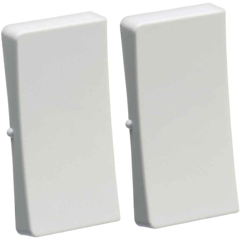 LK Fuga tangentsæt til dobbeltafbryder, ny model - lysegrå