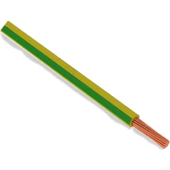 Ledning H07Z-K HF 90° 1G10 mm² gul/grøn T500
