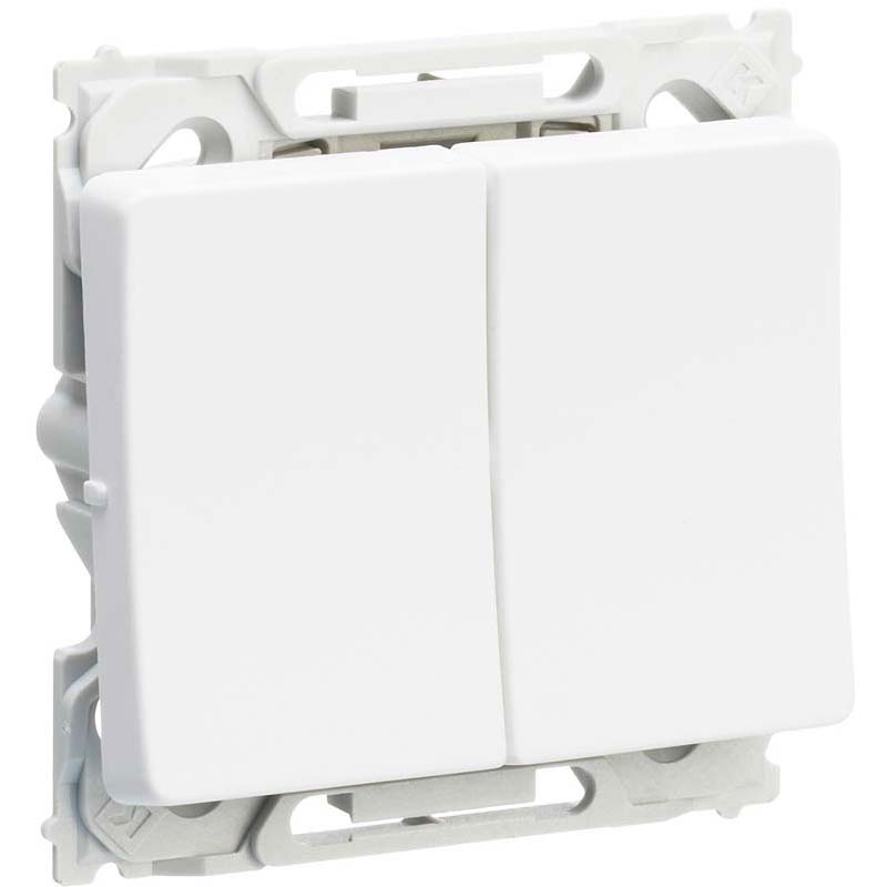 OPUS 66 Kombi Afbryder Dobb. Korrespondance Hvid