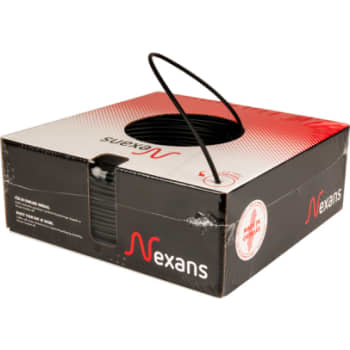 Ledning H07Z1-U 1x2,5 sort, R100, halogenfri (PVL)