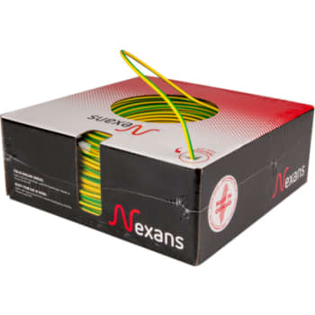 Ledning H07Z1-U 1G1,5 gul/grøn, R100, halogenfri (PVL)