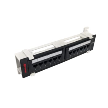 Simply45 Patchpanel til væg 12 port CAT6 UTP loaded