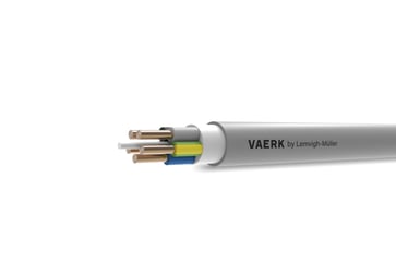 Installationskabel med gul/grøn leder 5G1,5 R100 DCA