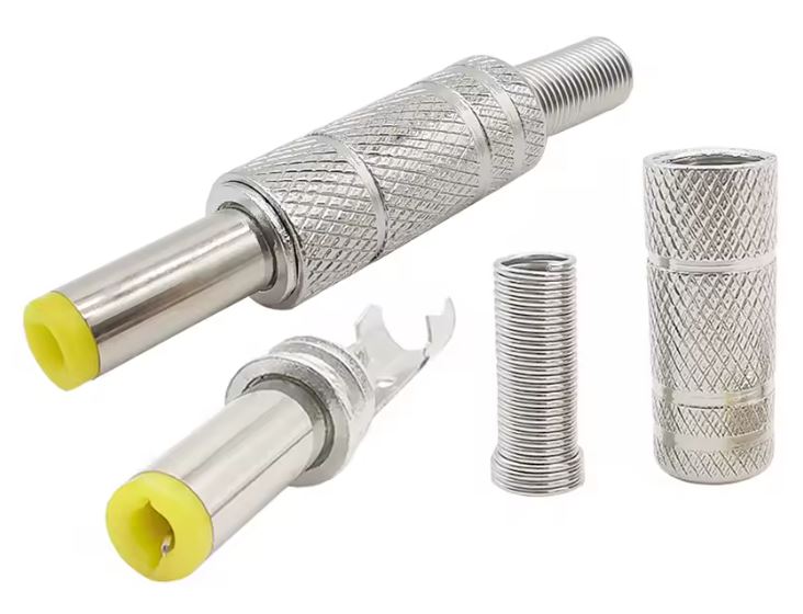 DC stik - Ø5,5/2,5mm x14mm, Metalhus