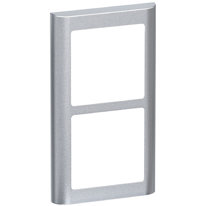 LK Fuga ramme SOFT 63 2x1m lodret - stålmetallic