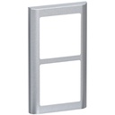 LK Fuga ramme SOFT 63 2x1m lodret - stålmetallic