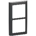 LK Fuga ramme SOFT 63 2x1m lodret - koksgrå